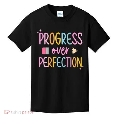 Progress Over Perfection Kids T-Shirt