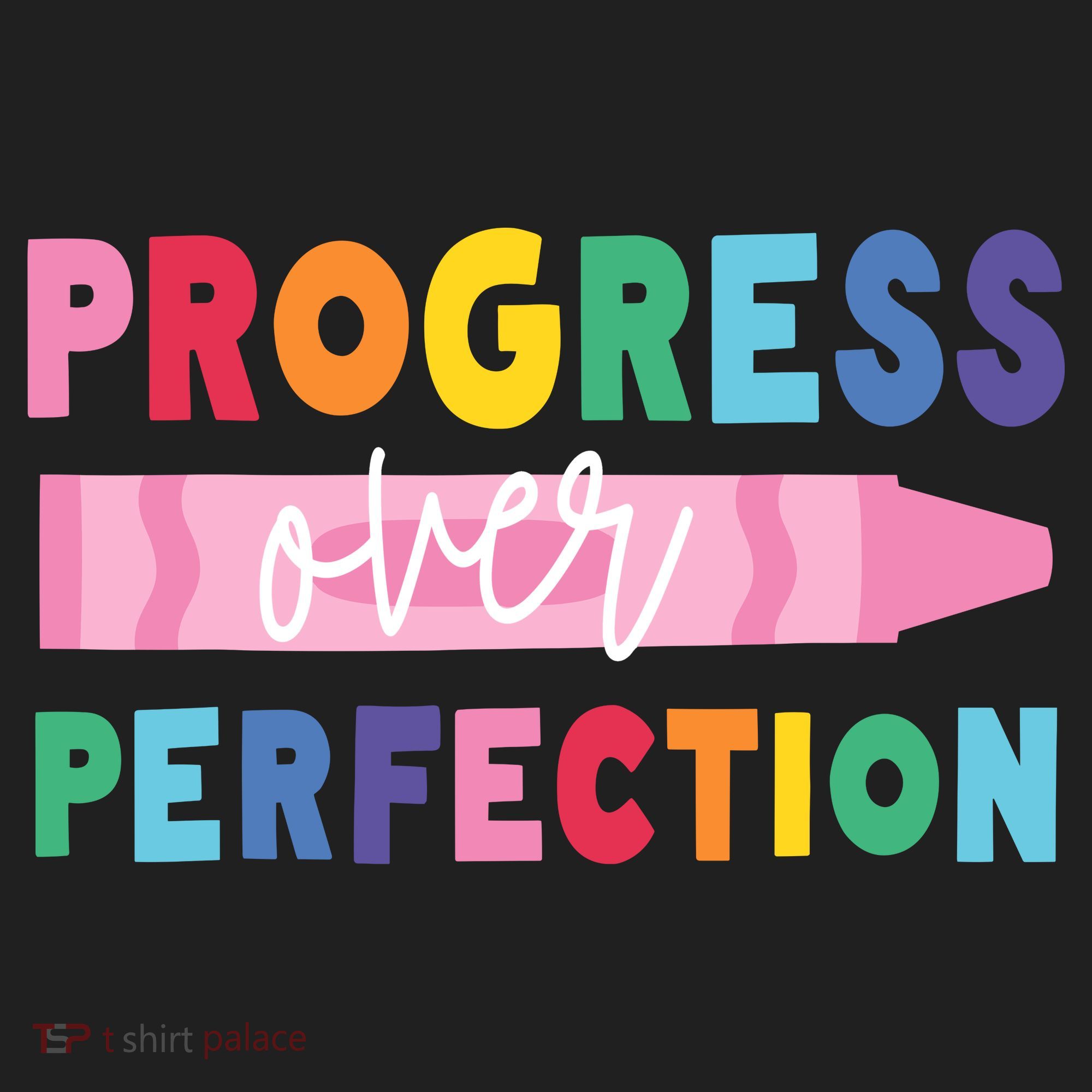 Progress Over Perfection Funny Motivational Teacher School Beanie