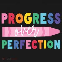 Progress Over Perfection Funny Motivational Teacher School Women's Tank Top thumb 5