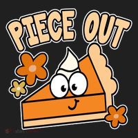 Piece Out Pumpkin Pie Funny Women's Sweatshirt thumb 2