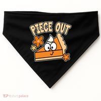 Piece Out Pumpkin Pie Funny USA-Made Doggie Bandana thumb 0