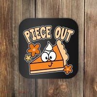 Piece Out Pumpkin Pie Funny Coaster thumb 0