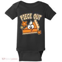Piece Out Pumpkin Pie Funny Baby Bodysuit thumb 0