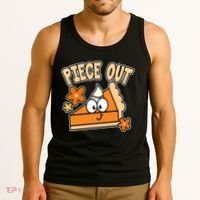 Piece Out Pumpkin Pie Funny Tank Top thumb 3