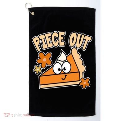 Piece Out Pumpkin Pie Funny Golf Towel