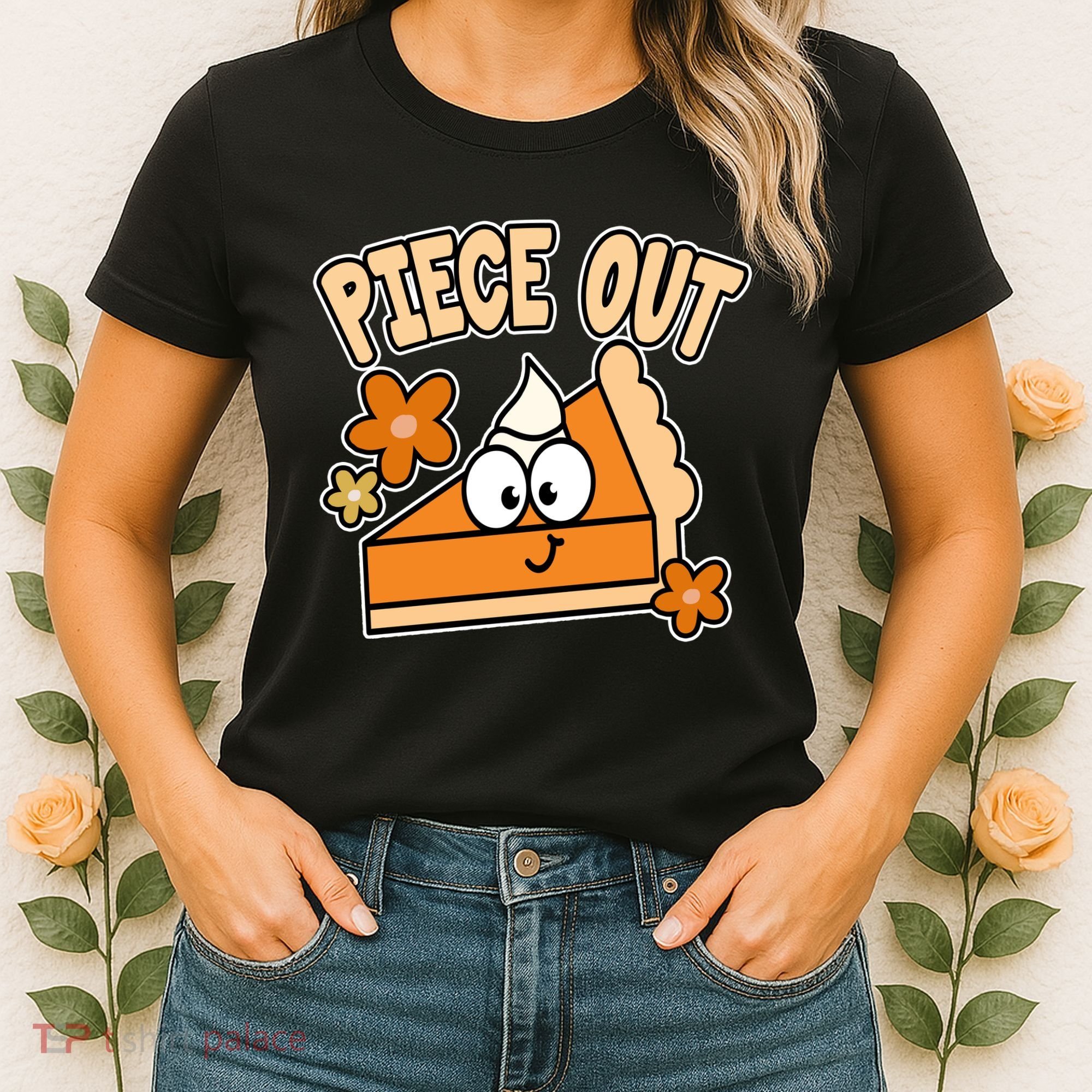Piece Out Pumpkin Pie Funny Women's T-Shirt