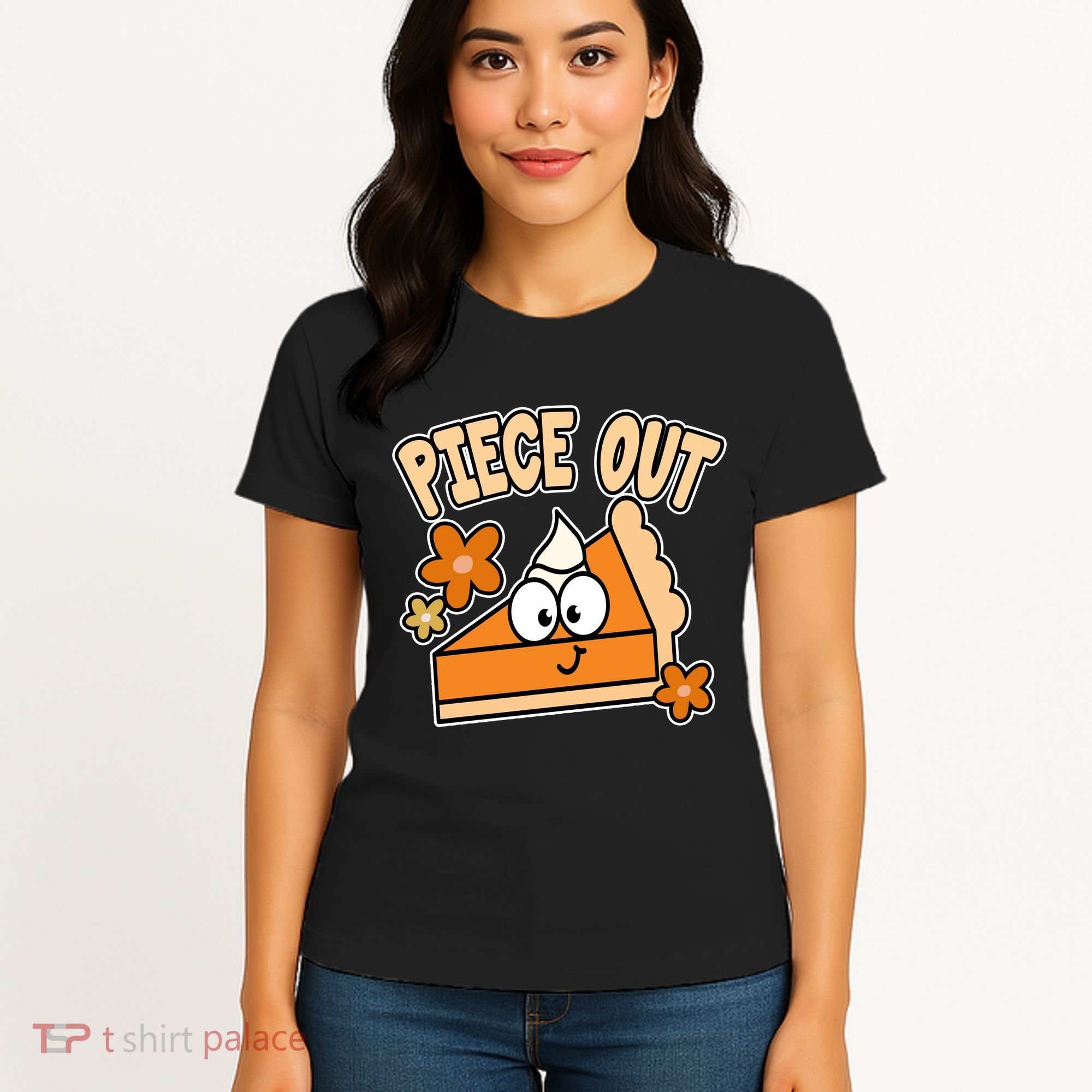 Piece Out Pumpkin Pie Funny Women's T-Shirt