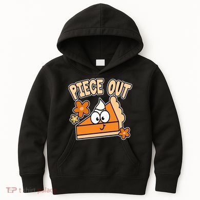 Piece Out Pumpkin Pie Funny Kids Hoodie