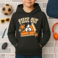 Piece Out Pumpkin Pie Funny Kids Hoodie thumb 2