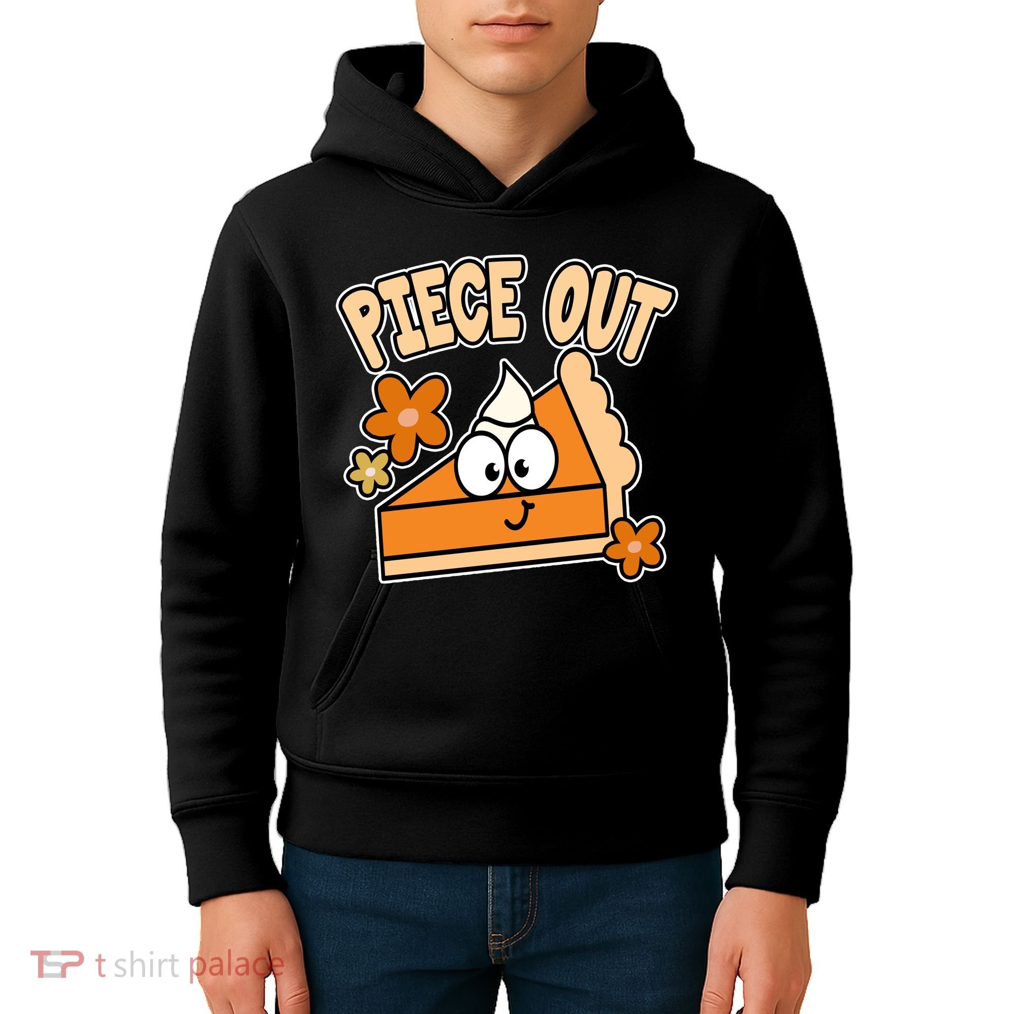 Piece Out Pumpkin Pie Funny Kids Hoodie