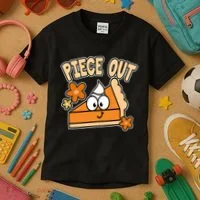 Piece Out Pumpkin Pie Funny Kids T-Shirt thumb 3