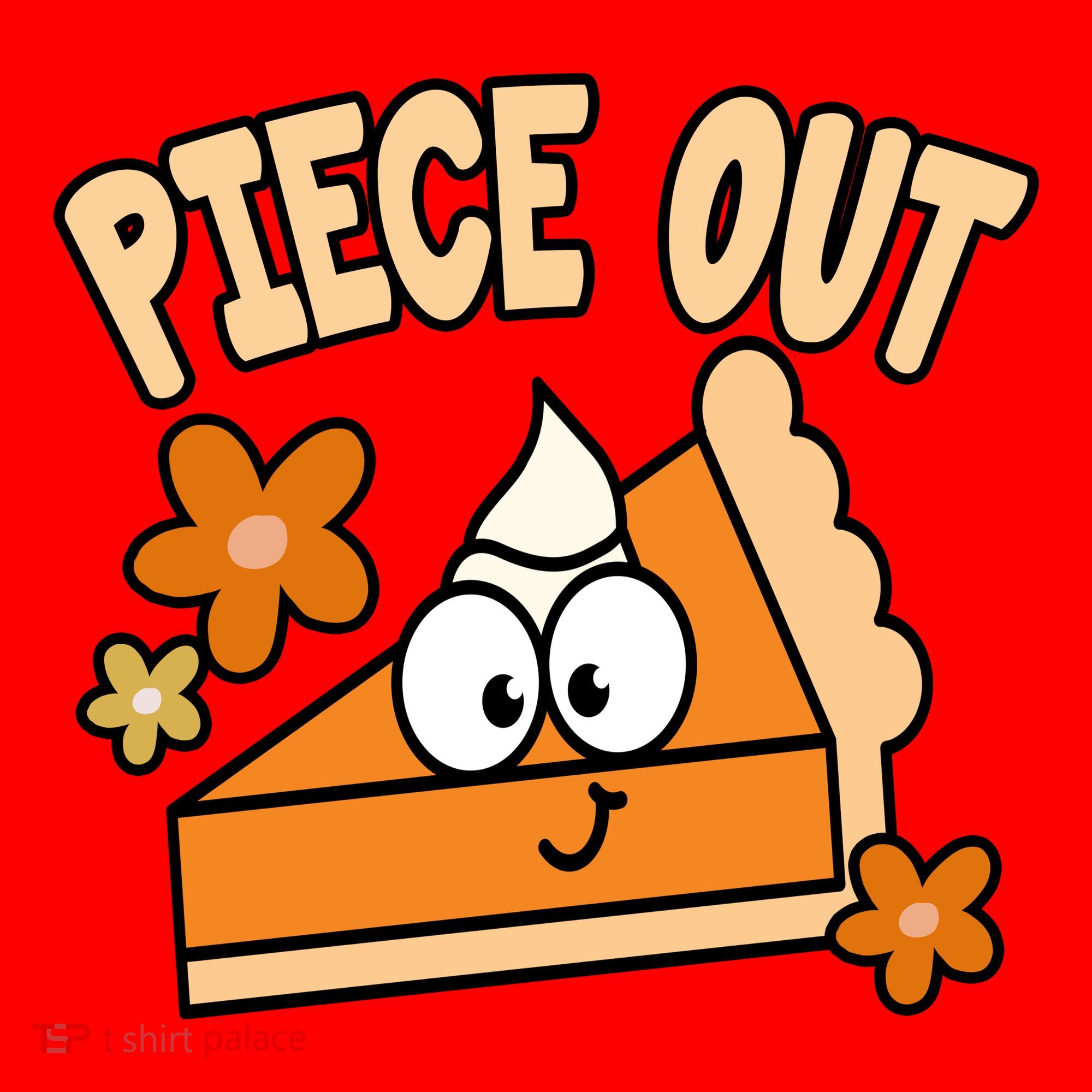 Piece Out Pumpkin Pie Funny Santa Hat