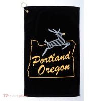 Portland Oregon Golf Towel thumb 0
