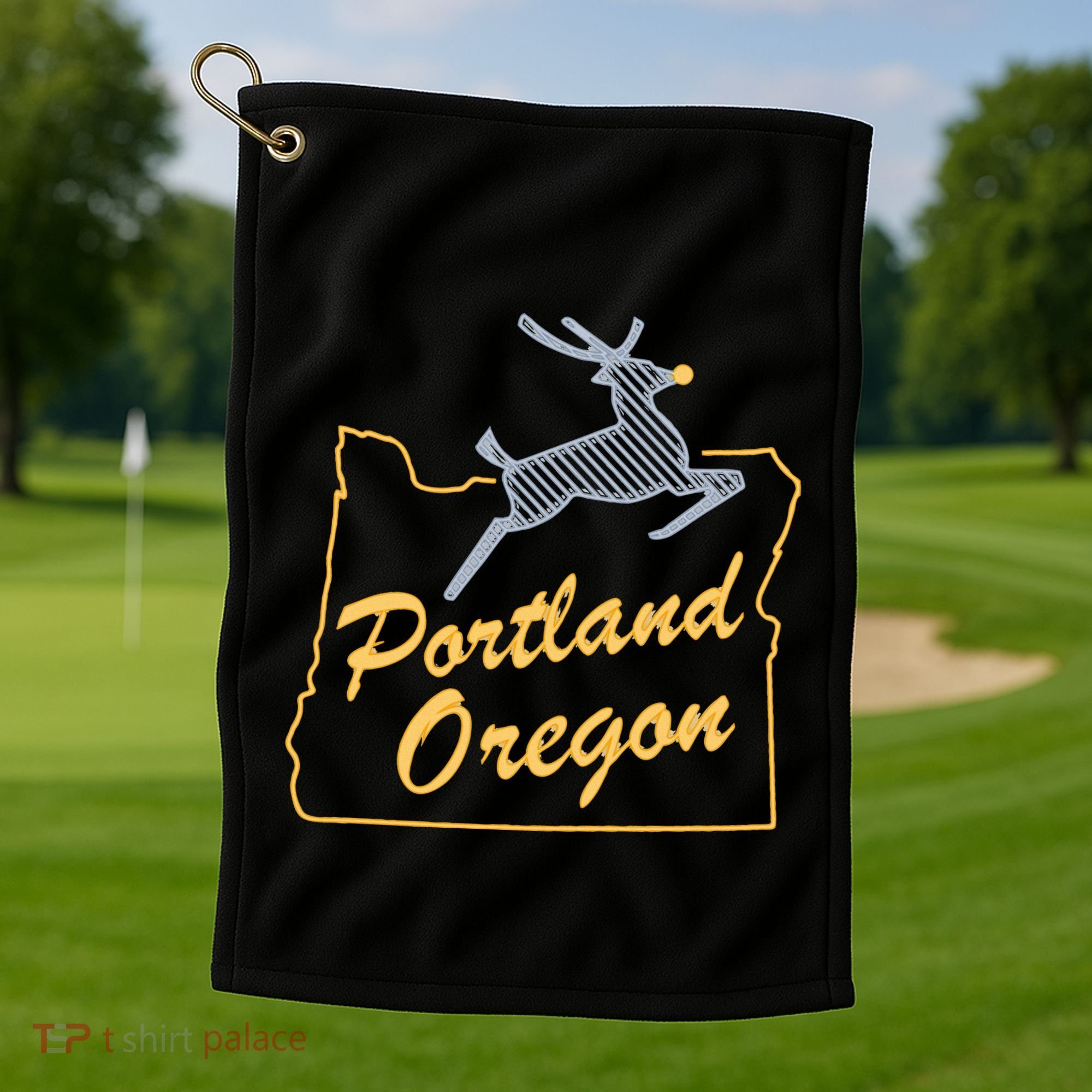 Portland Oregon Golf Towel