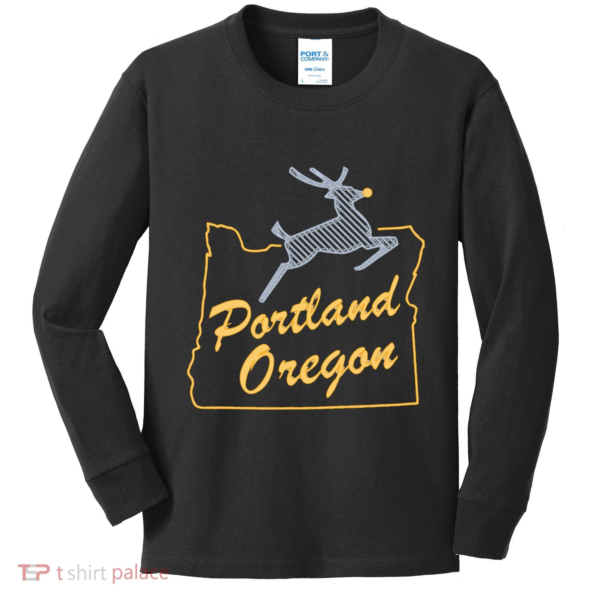 Portland Oregon Kids Long Sleeve Shirt