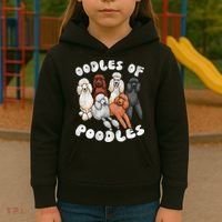 Poodle Of Poodles Poodle Lover Kids Hoodie thumb 3