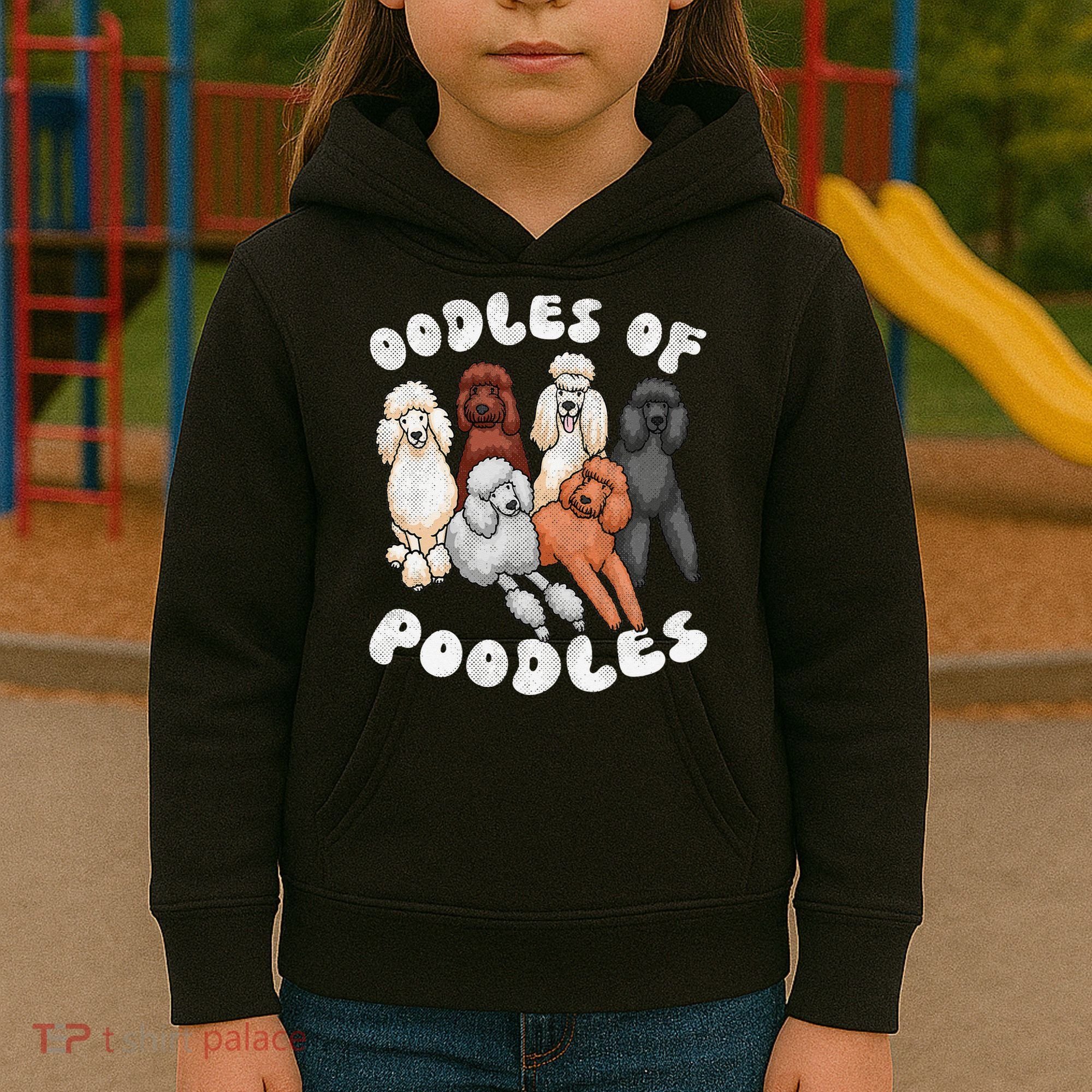 Poodle Of Poodles Poodle Lover Kids Hoodie