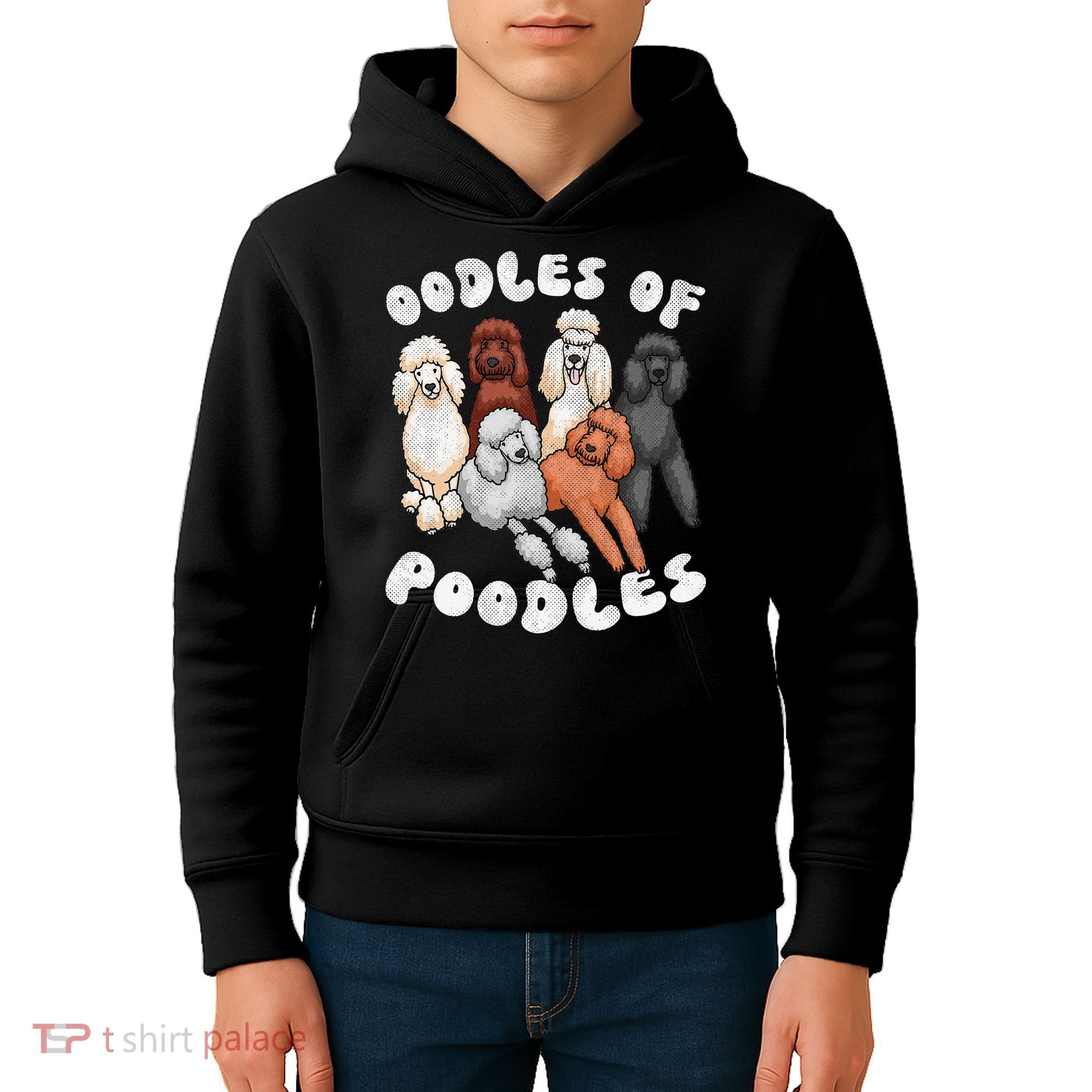 Poodle Of Poodles Poodle Lover Kids Hoodie