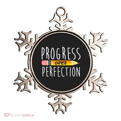 Progress Over Perfection Ornament