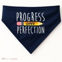 Progress Over Perfection USA-Made Doggie Bandana thumb 0