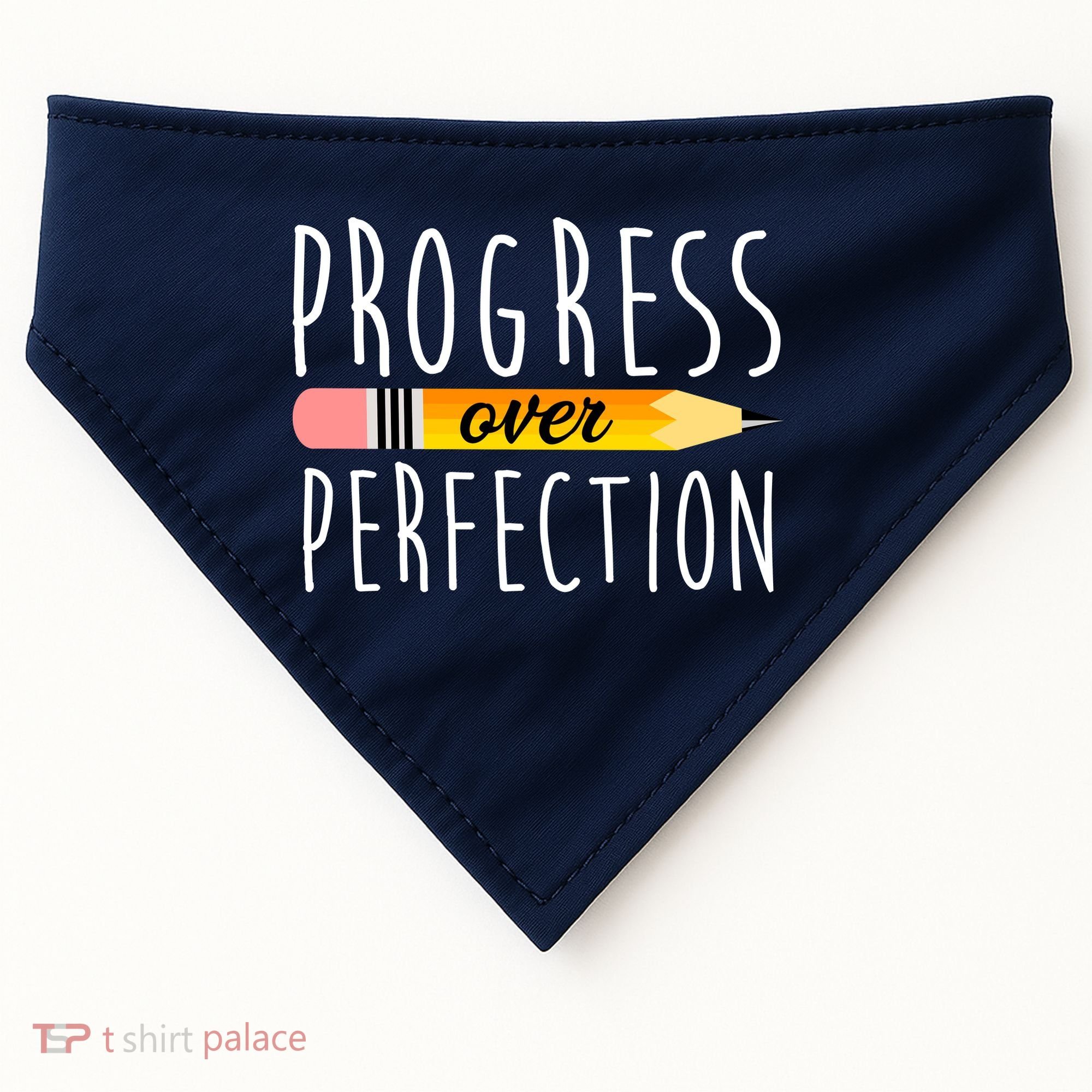 Progress Over Perfection USA-Made Doggie Bandana