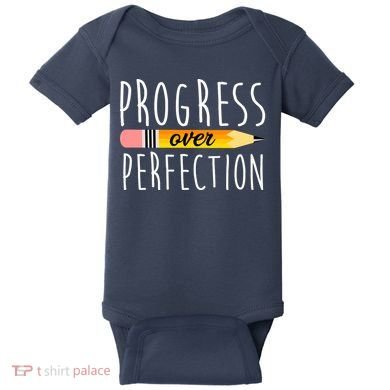 Progress Over Perfection Baby Bodysuit