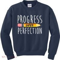 Progress Over Perfection Kids Sweatshirt thumb 0