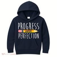 Progress Over Perfection Kids Hoodie thumb 0