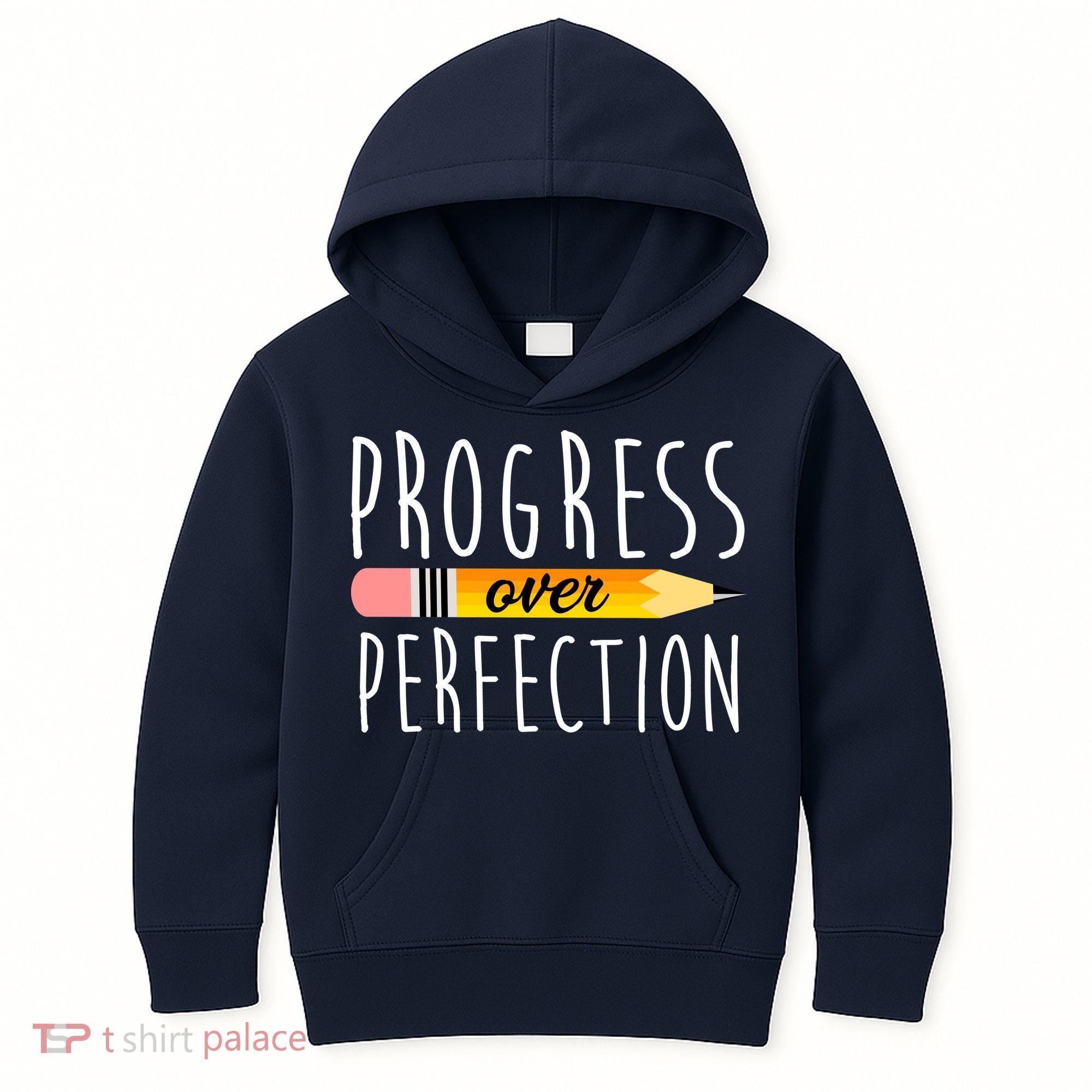 Progress Over Perfection Kids Hoodie