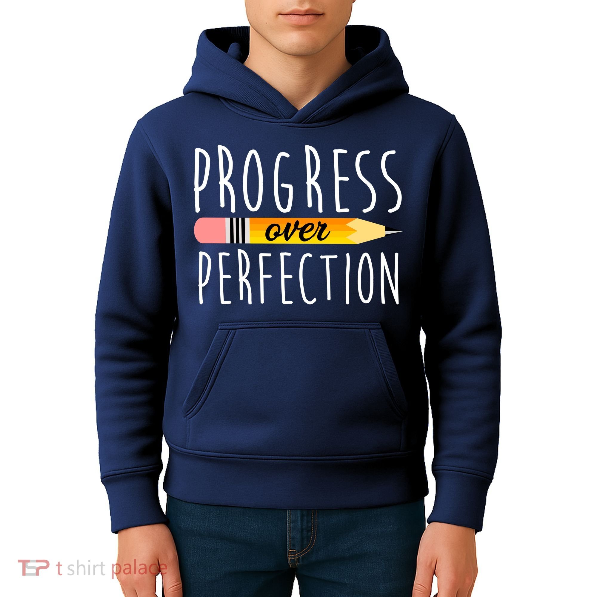 Progress Over Perfection Kids Hoodie