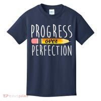 Progress Over Perfection Kids T-Shirt thumb 0