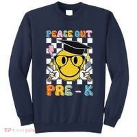 Peace Out Pre K Last Day Of School Smile Face Teachers Sweatshirt thumb 0