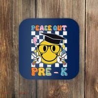 Peace Out Pre K Last Day Of School Smile Face Teachers Coaster thumb 0