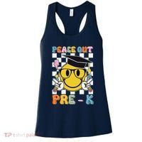 Peace Out Pre K Last Day Of School Smile Face Teachers Women's Tank Top thumb 0