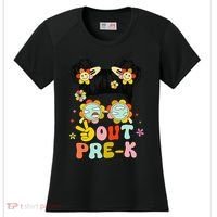 Peace Out Prek Graduation Messy Bun Women's Cooling Performance Crew T-Shirt thumb 0