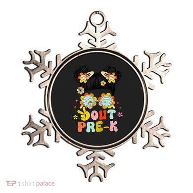 Peace Out Prek Graduation Messy Bun Ornament