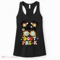 Peace Out Prek Graduation Messy Bun Women's Tank Top thumb 0