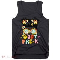 Peace Out Prek Graduation Messy Bun Tank Top thumb 0