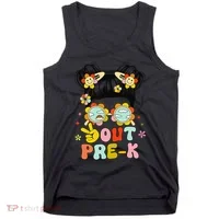 Peace Out Prek Graduation Messy Bun Tank Top thumb 0