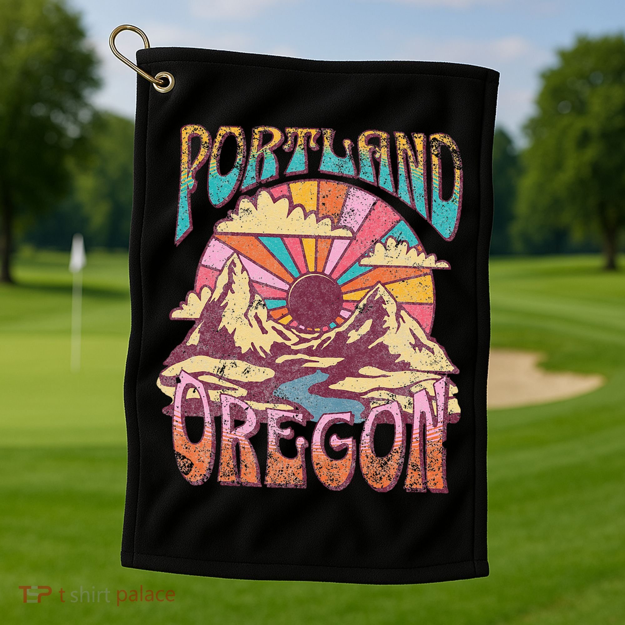 Portland Oregon Golf Towel
