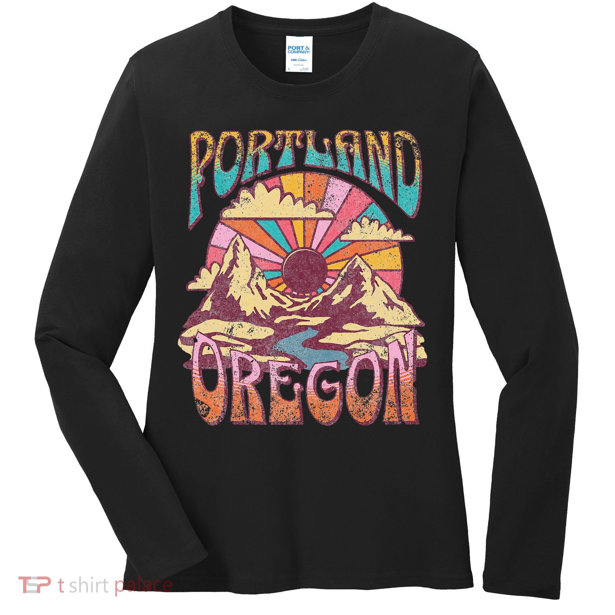 Portland Oregon Women's Long Sleeve Shirt