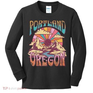 Portland Oregon Kids Long Sleeve Shirt