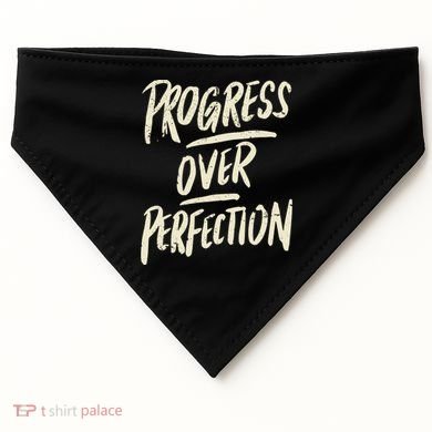 Progress Over Perfection USA-Made Doggie Bandana