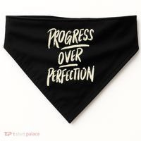 Progress Over Perfection USA-Made Doggie Bandana thumb 0