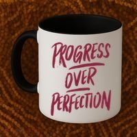 Progress Over Perfection Coffee Mug thumb 2
