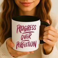 Progress Over Perfection Coffee Mug thumb 3