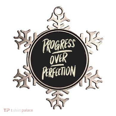 Progress Over Perfection Ornament