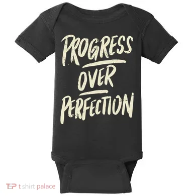Progress Over Perfection Baby Bodysuit