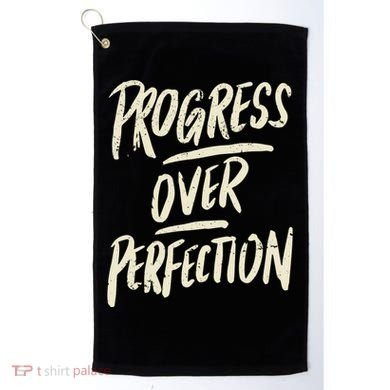 Progress Over Perfection Golf Towel