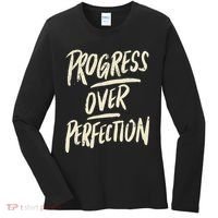 Progress Over Perfection Women's Long Sleeve Shirt thumb 0